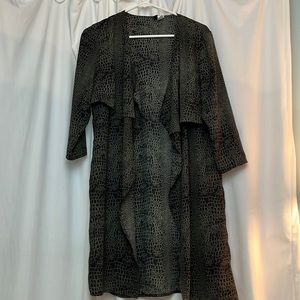 Croc print duster